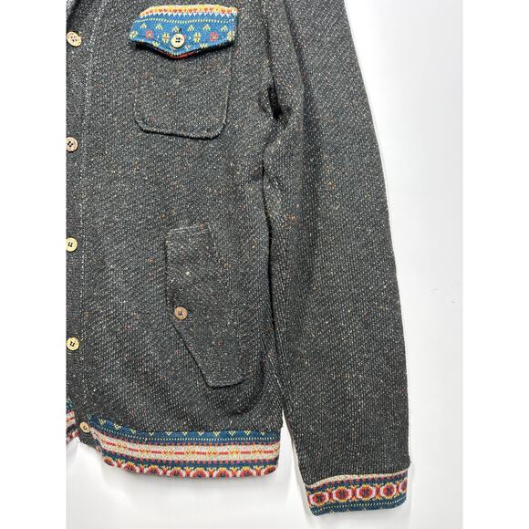 Kite Club Women's Cardigan Sweater Pockets Linen Blend Sz XL Old Money Academia - Picture 5 of 14